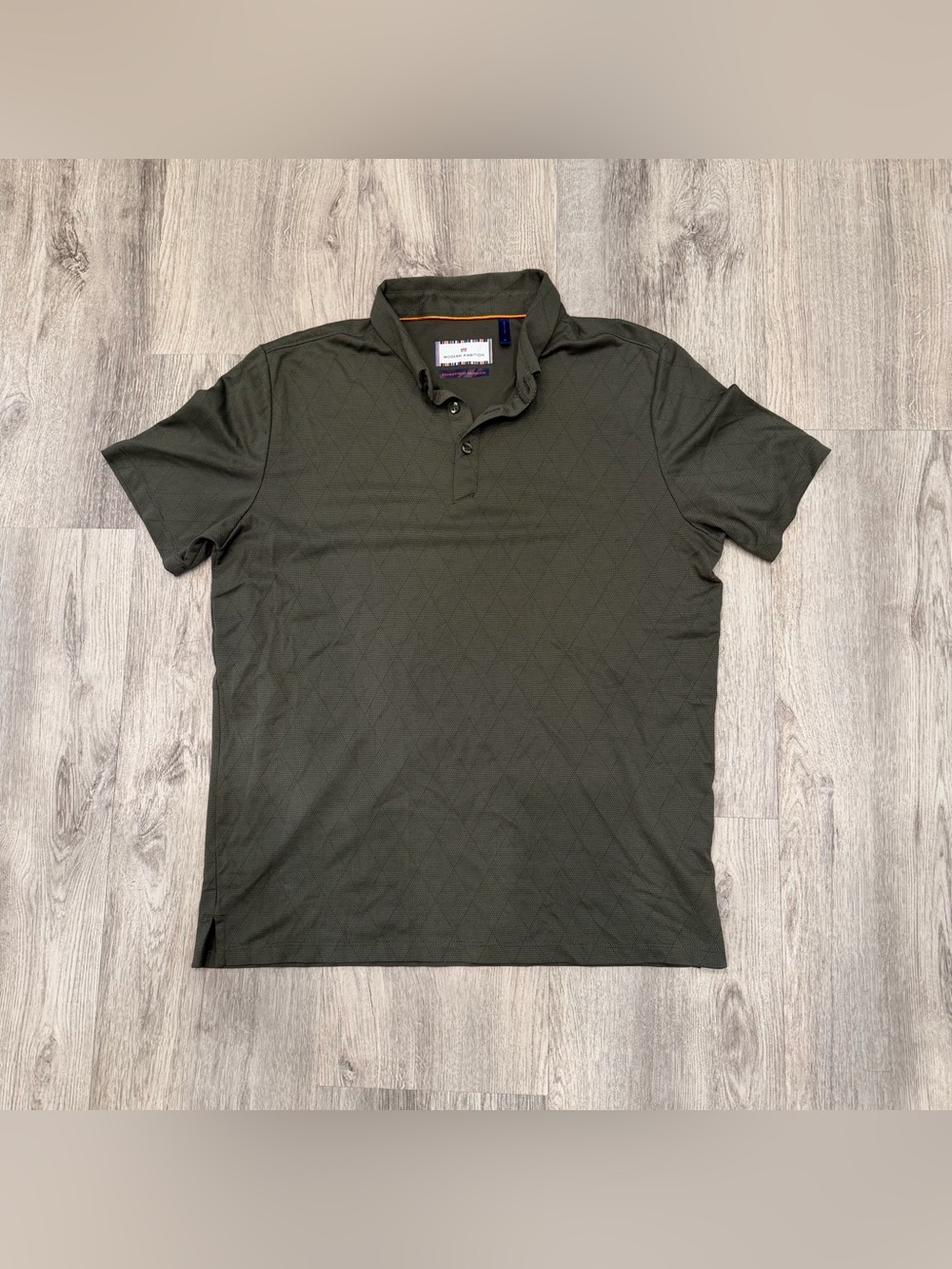 Modern Ambition Performance Polo Shirt Olive Green Size Medium‎